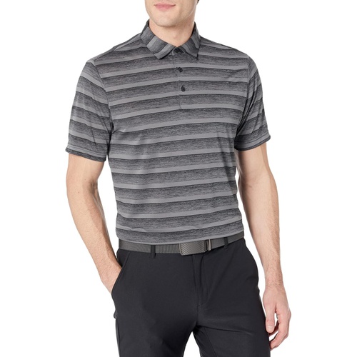 아디다스 Mens adidas Golf Two-Color Stripe Polo