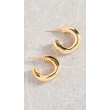 Adinas Jewels Mini Curved Tube Hoop Earrings