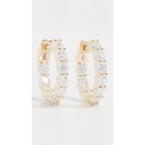 Adinas Jewels Mini Round Hoop Earrings