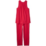 Adrianna Papell Knit Crepe Popover Halter Jumpsuit