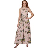Adrianna Papell Sleeveless Floral Organza Jumpsuit