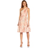 Adrianna Papell Floral Jacquard Fit-and-Flare Dress