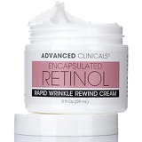 Advanced Clinicals Encapsulated Retinol Anti-Wrinkle Cream  Natural Face Lotion for Expression Lines, Crepey Skin, Large Pores, Uneven Skin Tone, Deep Wrinkles  Hydrating Night Cream by Advanced Cl