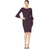Alex Evenings Short Slimming Dress with Bell Sleeves
