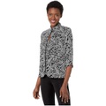 Alex Evenings Printed Mandarin Collar Twinset Top