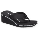 Alexander Wang Wedge Flip Flop_BLACK