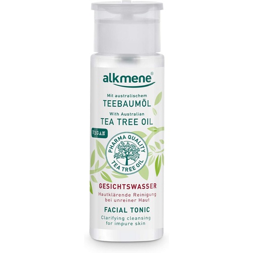 Alkmene Tea Tree Oil Facial Toner with Witch Hazel Imported from Germany Paraben Free Vegan Facial Toner With Natural Pharmaceutical Grade Tea Tree Oil & Witch Hazel for Acne Prone Skin by
