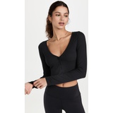 Alo Yoga Ribbed Cropped Whisper Cardigan