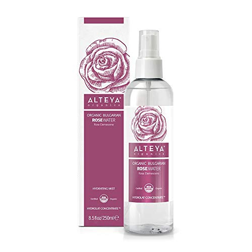  Alteya Organics Bulgarian Rose Water Toner - USDA Organic, Award-Winning, Organic Toner Mist, 8.5 oz/250ml