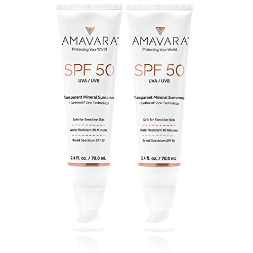  Amavara Tinted Mineral Sunscreen SPF 50 2.4oz | Zinc Oxide, Reef Safe, Vegan, Broad Spectrum, Safe for Sensitive Skin (1-Count)