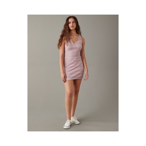 아메리칸이글 AE Notch Neck Spacedye Mini Dress