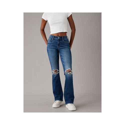 아메리칸이글 AE Next Level Ripped Low-Rise Kick Bootcut Jean