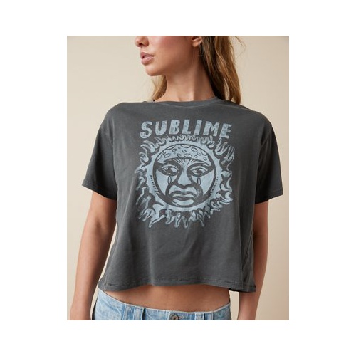 아메리칸이글 AE Cropped Sublime Graphic T-Shirt