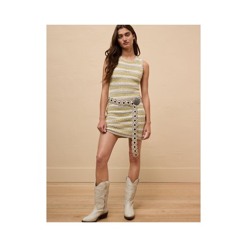 아메리칸이글 AE Crochet Striped Open Back Mini Dress