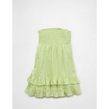 AE Ruffle Tiered Strapless Babydoll Mini Dress