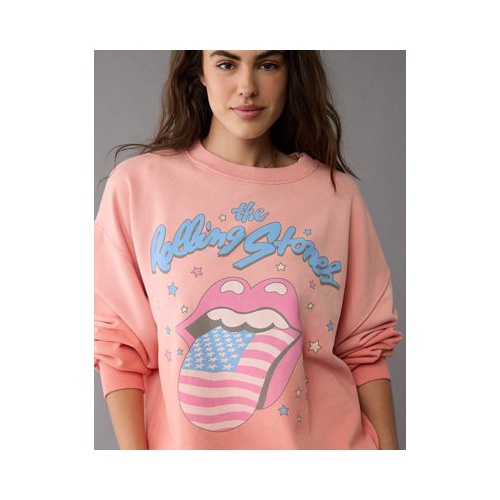 아메리칸이글 AE Oversized Rolling Stones Graphic Sweatshirt