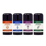 4-Pack American Provenance All Natural, Aluminum Free, Essential Oil Deodorant for Men & Women; 4-PACK SAMPLER (Herbal & Woodsy)