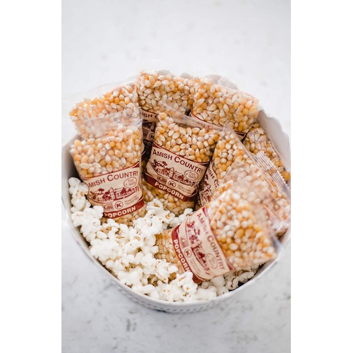  Amish Country Popcorn | 10 (4 Oz Bags) Baby Yellow Popcorn | Old Fashioned with Recipe Guide