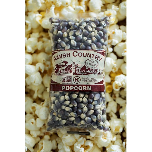  Amish Country Popcorn | 10 (4 Oz bags) Blue Kernels | Old Fashioned with Recipe Guide