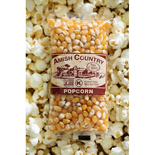 Amish Country Popcorn | 24 (4 Oz Bags) Medium Yellow Popcorn | Old Fashioned with Recipe Guide
