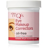 Andrea Eyeqs Oil-free Eye Make-up Correctors Pre-moistened Swabs, 50 Count (Pack of 6)