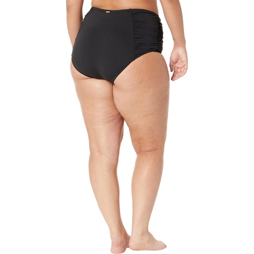  Anne Cole Plus Size Shirred High-Waist Tummy Control Bottoms