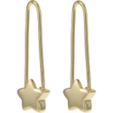 Argento Vivo Safety Pin Star Earrings