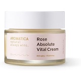 Aromatica Rose Absolute Vital Cream, Organic and Natural Cream,EWG Verified,VEGAN Verified,2018 New Verson