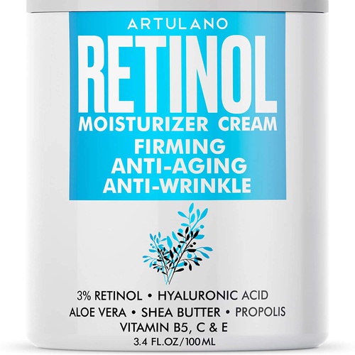  Artulano Anti-Aging Face Moisturizer for Women and Men - Lifting and Firming Effect - Natural Anti-Wrinkle Cream for Face and Neck- Made in the Usa - Day and Night Retinol Cream for Face fo