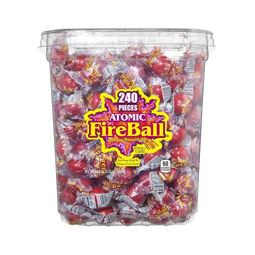  Atomic Fireballs Candy 4.05 Pound Bulk Tub