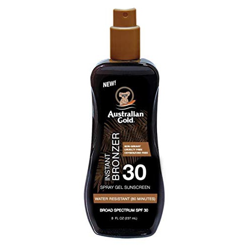  Australian Gold Spf#30 Spray Gel With Bronzer 8 Ounce (237ml) (2 Pack)