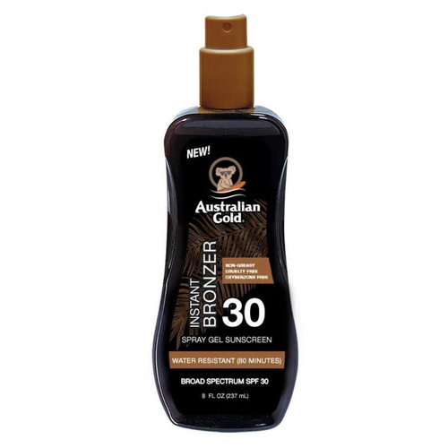  Australian Gold Spf#30 Spray Gel With Bronzer 8 Ounce (237ml) (2 Pack)