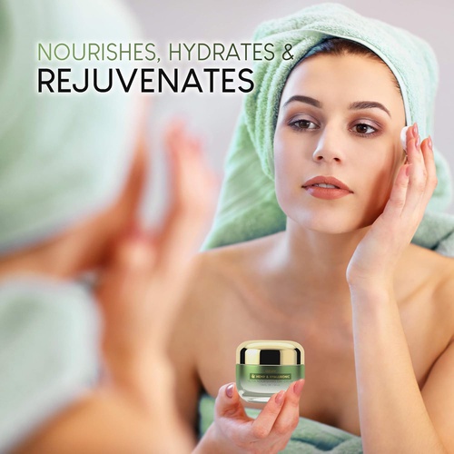  Azure Kosmetics AZURE Hemp & Hyaluronic Ultra Nourishing Day Cream - Moisturizing, Rejuvenating & Anti Aging | Reduces Wrinkles & Fine Lines | Restores Tired & Dehydrated Skin | Made in Korea - 50