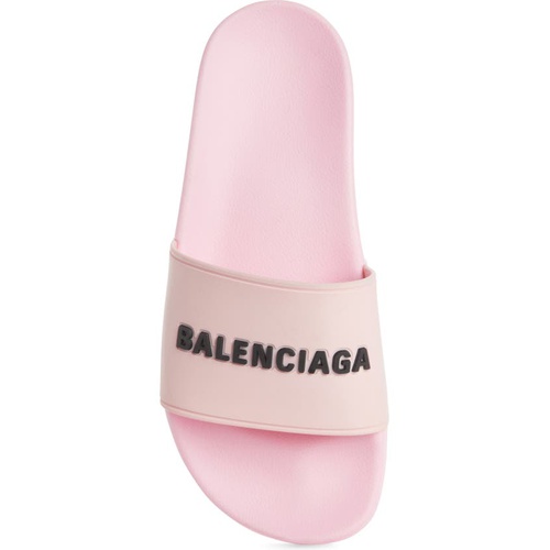 발렌시아가 Balenciaga Logo Sport Slide_LIGHT PINK/ BLACK