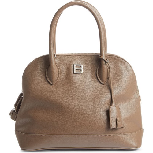 발렌시아가 Balenciaga Ville Leather Satchel_MINK GREY