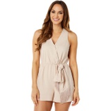 BCBGMAXAZRIA Fringe Tie Romper