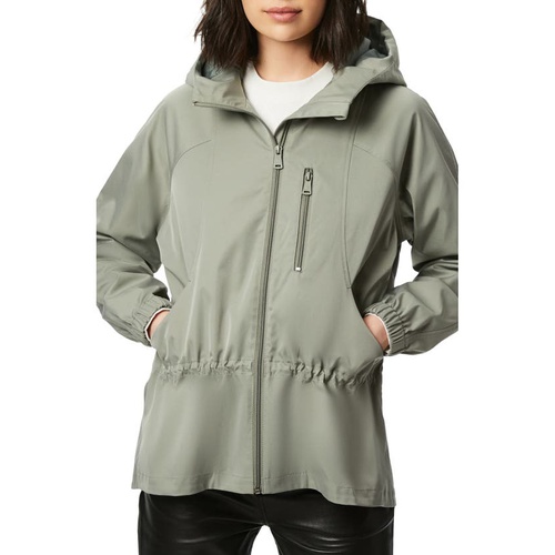  Bernardo Water Resistant Hooded Rain Jacket_EVERGREEN