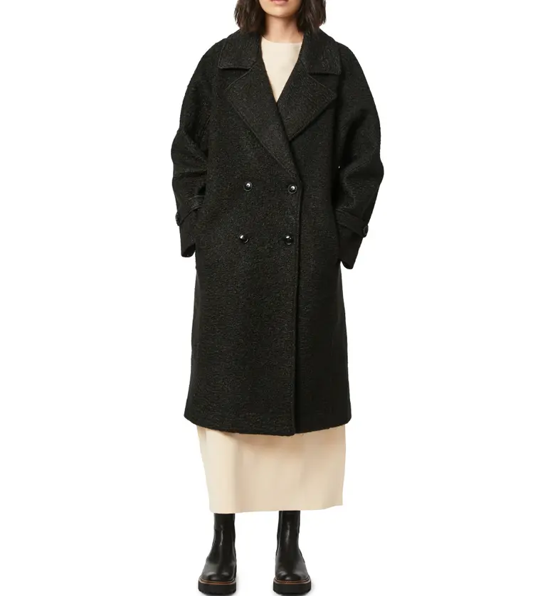  Bernardo Oversize Double Breasted Coat_BLACK