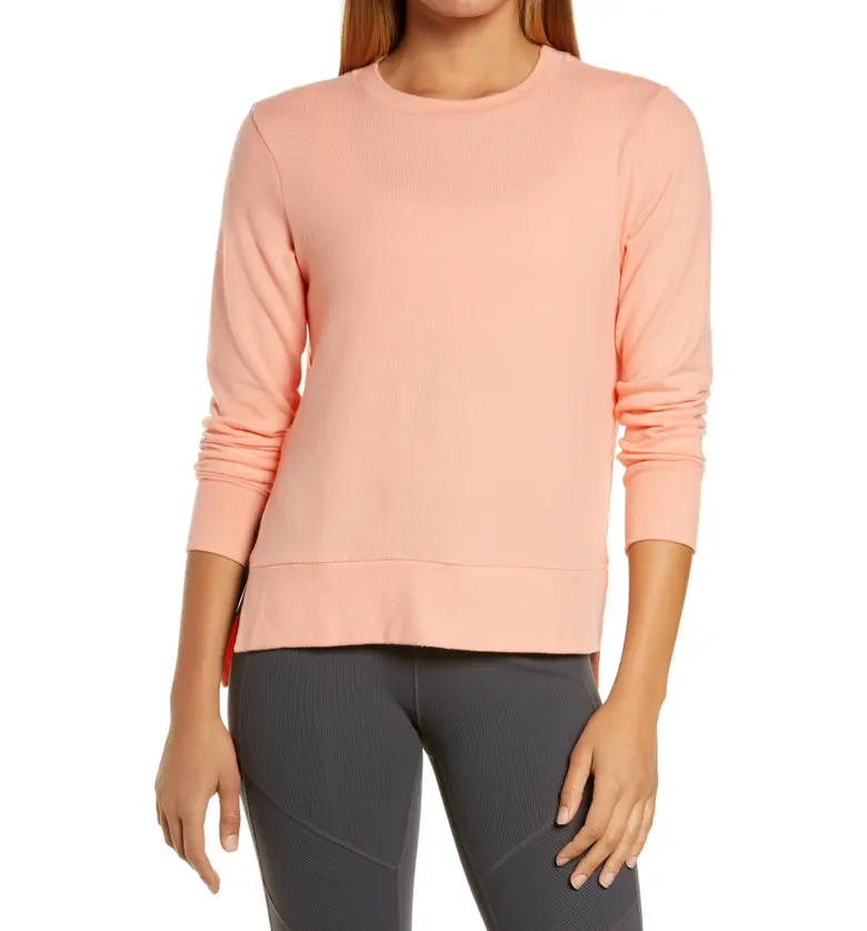 Beyond Yoga Just Chillin Pullover_SUNSET PEACH