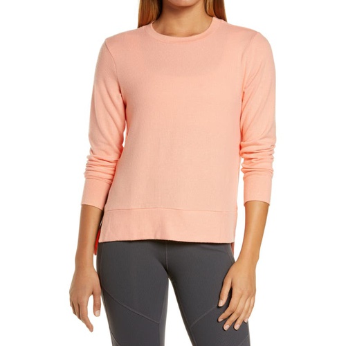  Beyond Yoga Just Chillin Pullover_SUNSET PEACH
