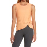 Beyond Yoga Front Twist Muscle Tank_SUNSET PEACH SOLID