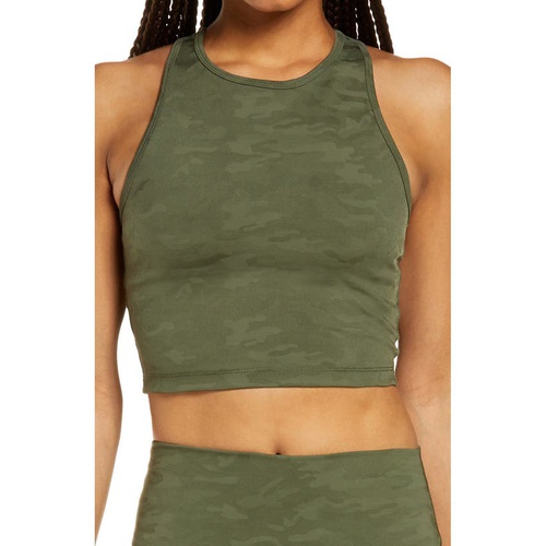  Beyond Yoga Studio Crop Tank_EDEN GREEN CAMO JACQUARD