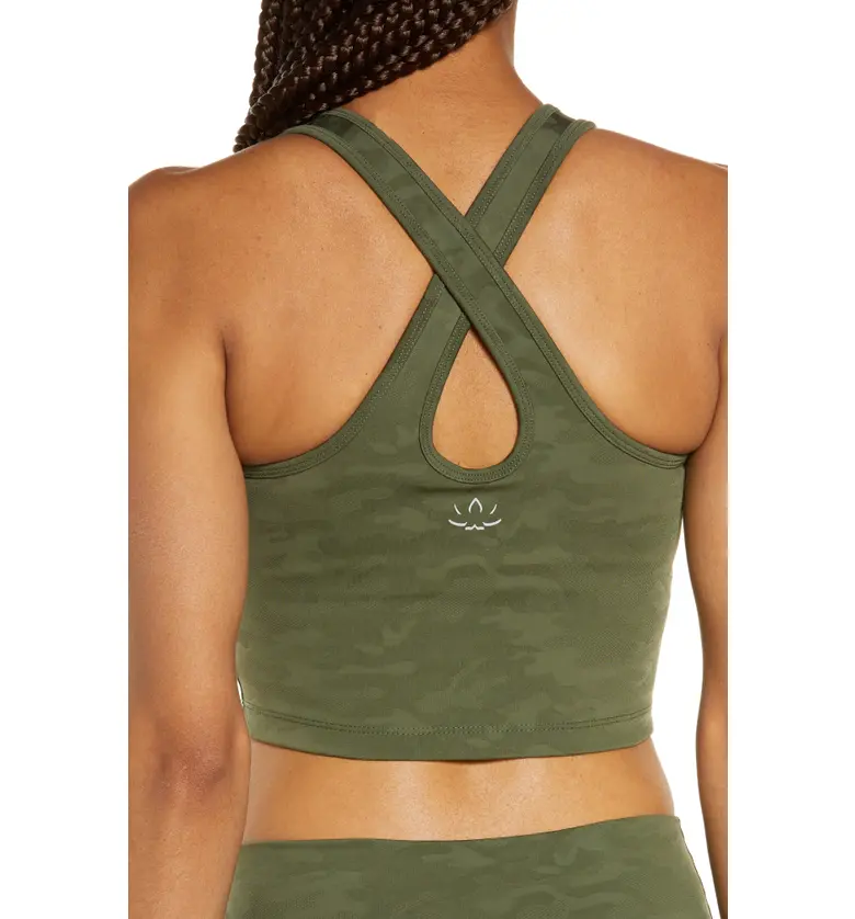  Beyond Yoga Studio Crop Tank_EDEN GREEN CAMO JACQUARD