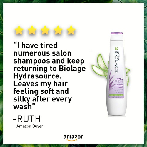  BIOLAGE Hydrasource Shampoo | Hydrates & Moisturizes Dry Hair | Paraben-Free | for Dry Hair