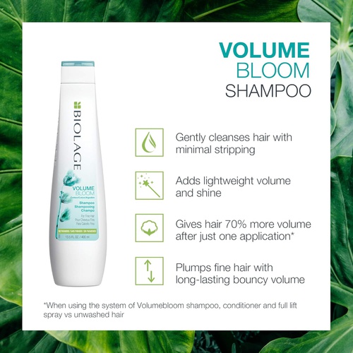  BIOLAGE Volumebloom Shampoo | Lightweight Volume & Shine | Paraben-Free | for Fine Hair