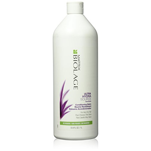  BIOLAGE Ultra Hydrasource Conditioning Balm | Anti-Frizz Deep Conditioner Renews Hairs Moisture | Silicone-Free | for Very Dry Hair | 33.8 Fl Oz