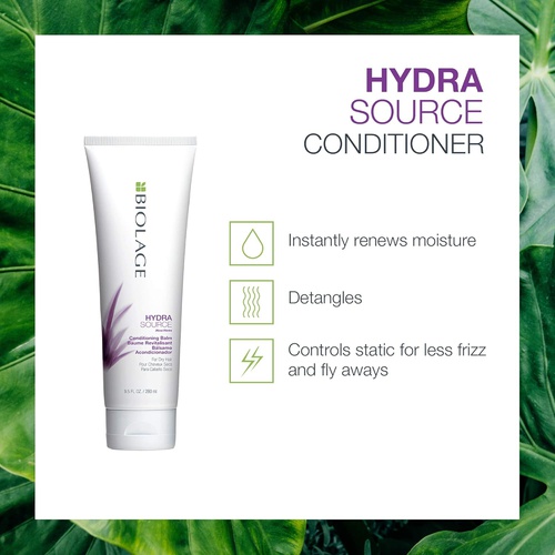  BIOLAGE Hydrasource Conditioning Balm | Hydrates, Nourishes & Detangles Dry Hair | Sulfate-Free | for Medium to Coarse Hair