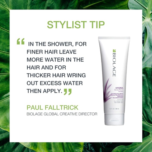  BIOLAGE Hydrasource Conditioning Balm | Hydrates, Nourishes & Detangles Dry Hair | Sulfate-Free | for Medium to Coarse Hair