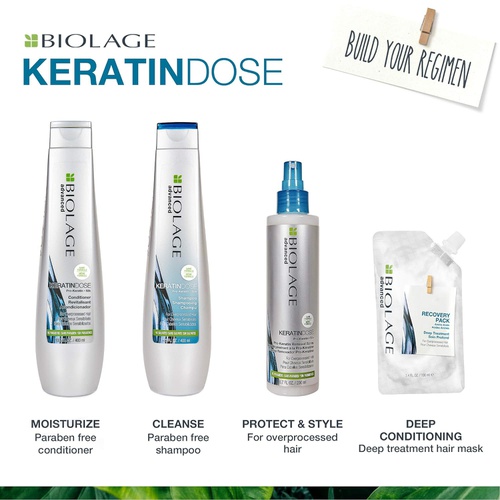  BIOLAGE Advanced Keratindose Conditioner | Nourishes Hair & Prevents Damage | Paraben-Free | For Overprocessed Damaged Hair