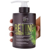 Bloom Retinol + Green Tea Cream Anti-Wrinkle For Fine Lines, Wrinkles, Sun Damaged Skin, Age Spots, Crows Feet. Large 15oz Bottle